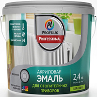 Эмаль для радиаторов отопления ProfiluxProfessional  база1 , 0,9кг