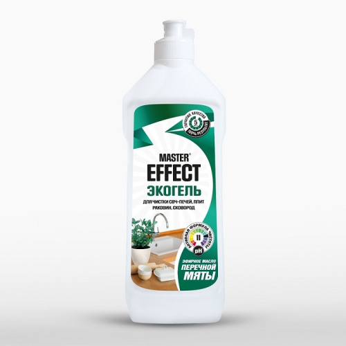 Средство для чистки СВЧ-печей, плит и пр. Mastereffect Экогель с маслом мяты 500мл