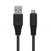 Дата-кабель Smartbuy USB - micro USB, "карбон", экстрапрочный, длина 2.0 м, до 2А, черный
