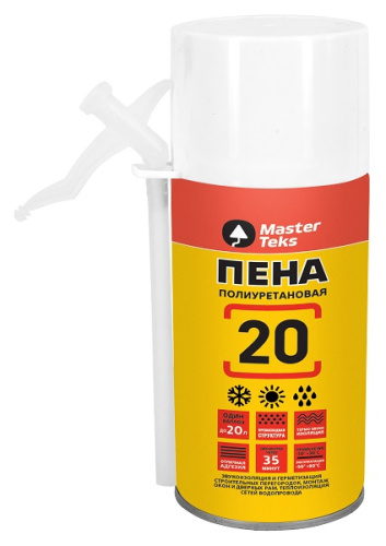 MasterTeks пена полиуретановая 20 бытовая 285мл всесезонная