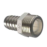 Штуцер 1/2"-12мм HР никель