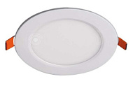 Светильник светодиодный ультратонкий встраив.Jazzway PPL-R 6Вт 6500К IP40 WH d120мм круглый