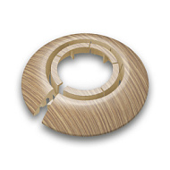 Обвод универсальный для труб Ф25-34мм "Идеал" (2шт. во флоупак) Сосна золотистая