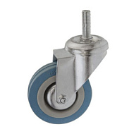 Опора колесная аппаратная 50мм поворотная, крепл. с болтом 27кг