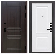 Дверь металлическая Модерн 2050*860мм Черный кварц/силк сноу, левая