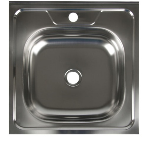 3890633 Мойка кухонная «Владикс», накладная, без сифона, 50×50 см, нержавеющая сталь 0.4 мм