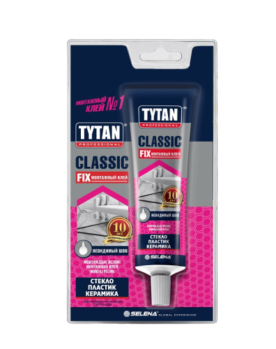 Клей монтажный TYTAN Professional Classic Fix каучуковый прозрачный 100мл