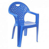 Кресло пластиковое синие 580*580*800 мм