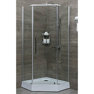 Душевое ограждение ERLIT ER10109V-C1 (900*900*2000) прозрачное стекло