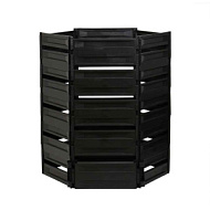 Компостер пластиковый, 1 200 л, 125 × 105 × 140 см, чёрный