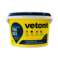 Гидроизоляция Vetonit тек 822 розовая эластичная полимерная, 4кг