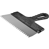 10078-20-06 Шпатель ЗУБР Мастер фасадный, нержавеющее полотно, 200мм, зуб 6*6мм