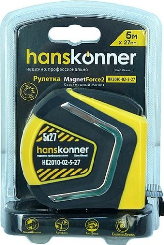 Рулетка Hanskonner HK2010-02-5-27  5м*27мм