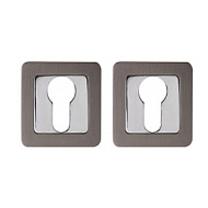 Накладка под цилиндр ET QR GR/CP-23 графит/хром