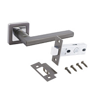 Комплект ручка и защелка АЛЛЮР АРТ "ВЕНСАН" графит