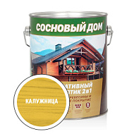 Декоративно-защитный состав для древесины СОСНОВЫЙ ДОМ, калужница, 2,7л