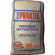Штукатурка гипсовая Bergauf Praktik ПЕРВАЯ, 30 кг