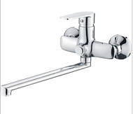 CN22523 Cмеситель для ванны c длинным изливом и переключателем в корпусе, хром