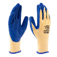 Перчатки Сибртех трикотажные, полиэфирные, латексное рельефное покрытие, размер 9