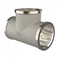 Тройник ВР никель 1"