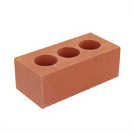 Кирпич силикатный пустотелый утолщенный лицевой SiMat "Красный", 250*120*88, /288шт/поддон/