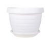Горшок пластиковый толедо 4,5л белый
