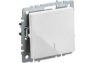 Выключатель IEK 1-кл. СП BRITE ВС10-1-1-БрБ 10А с инд. бел. BR-V10-1-10-K01