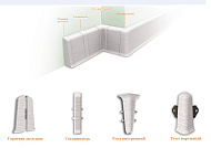 527554 Угол стыковочный Bonkeel Color ВС6008 полуматовый ( уп. 2шт)