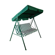 Качели садовые "Адлер" зелёные, 175 х 150 х 120см, максимальная нагрузка 150 кг