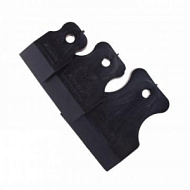 858285 Набор шпателей 40-60-80мм черная резина, 3 шт.// SPARTA