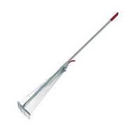 Грабли Веерные 15-зубые проволочные с черенком раздвижные метал фиксатор Урожайная сотка ML6118