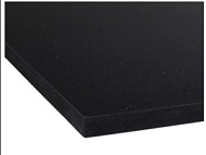 Столешница Hiekka черная, кварцевая, без кронштейна, 450*20*800мм