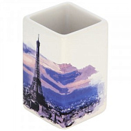 Стакан для зубных щеток Рыжий кот Париж, керамика