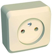 87950 Розетка SchE Этюд 1-м ОП 16А б/з кремовая РА16-001К