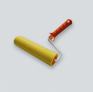 Валик DECOR для прикатки обоев, резиновый, 240 мм, ручка 8 мм