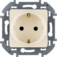 1445270 Механизм розетки 1-м СП Inspiria 16А IP20 250В 2P+E защ. шторки немецк. стандарт сл. кость