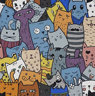 Ковровое покрытие CATS (PRINT) 203_6700 - 3,0 м