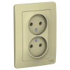520085  Розетка 2-м СП BLANCA 16А 250В  520085  без шторок без заземл. беж. SchE  BLNRS000027