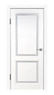 Межкомнатная дверь "Флай-2" ((ДО)  800*2000 Белая эмаль (soft) сатин