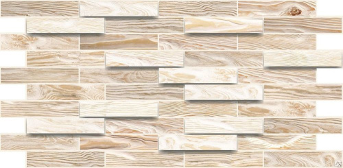 Панель пластиковая, 980 х 480мм, Дуб беленый