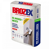 Шпаклевка Брозекс WR 650 KR Финиш + полимерная белоснежная, 20 кг