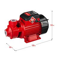 Поверхностный вихревой насос ЗУБР 650 Вт, корпус из чугуна