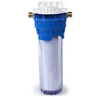 Корпус фильтра Гейзер для холодной воды, прозрачный 10SL х 1/2"