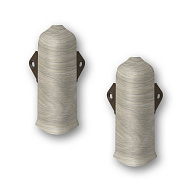 402 Угол наружный Лексида 80мм с крепежом Дуб аргенто (2шт/блистер)