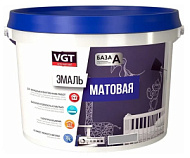 Эмаль универсальная  VGT акриловая,  матовая,  красно-коричневая, RAL3009 1,0 кг
