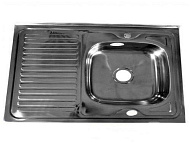 Мойка накладная FABIA 800*600 правая, нержавеющая сталь