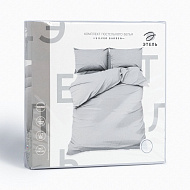 Постельное белье "Этель" евро Silver garden 200*215 см, 220*240 см, 50*70 см -2 шт, 100% хлопок, поплин