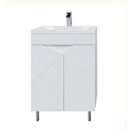 Тумба-умывальник AGATA Грань 50,  напольная 2 двери с раковиной Фрея 50