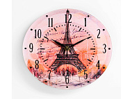 Часы настенные "Париж", дискретный ход, d-23.5 см