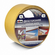 Лента клейкая двусторонняя UNIBOB 50мм х 10м (полипропилен)